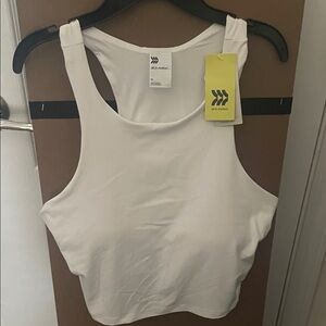 all in motion White Racerback Performance Tank